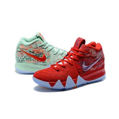 Nike Erkek Kyrie 4 Kırmızı / Yeşil Basketbol Ayakkabısı Türkiye - KPPQHJQ9